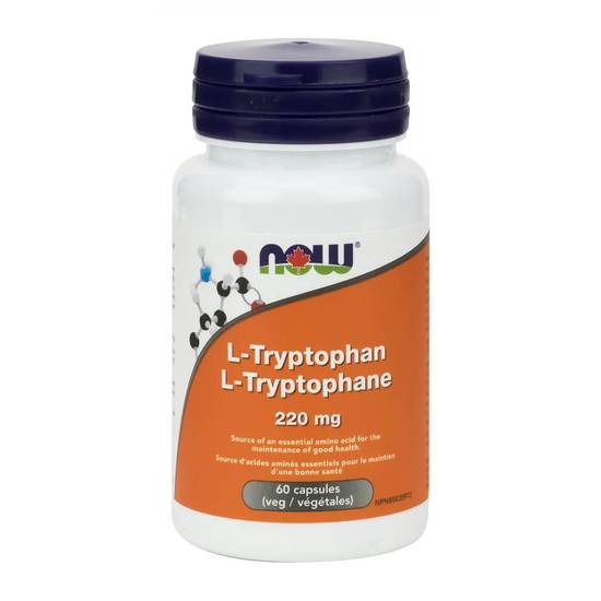 Now L-Tryptophan Capsules 220 mg (60 units)