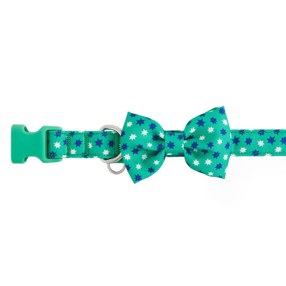 Top Paw® Green Starburst Dog Collar (Color: Green, Size: Small)