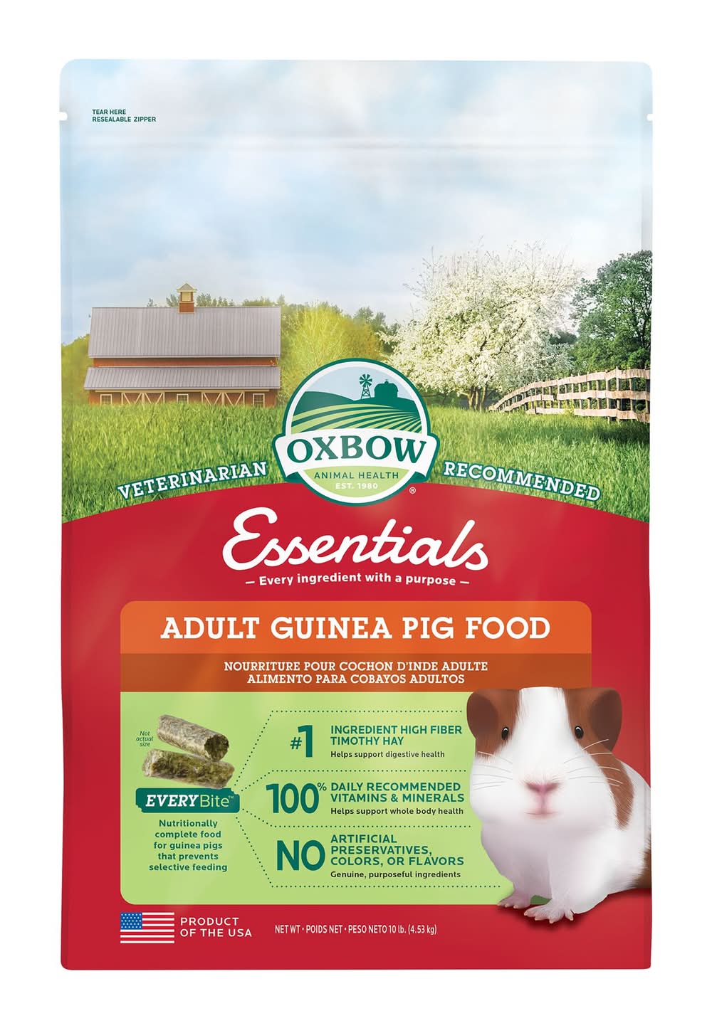 Oxbow Essentials Adult Guinea Pig Food (Size: 10 Lb)