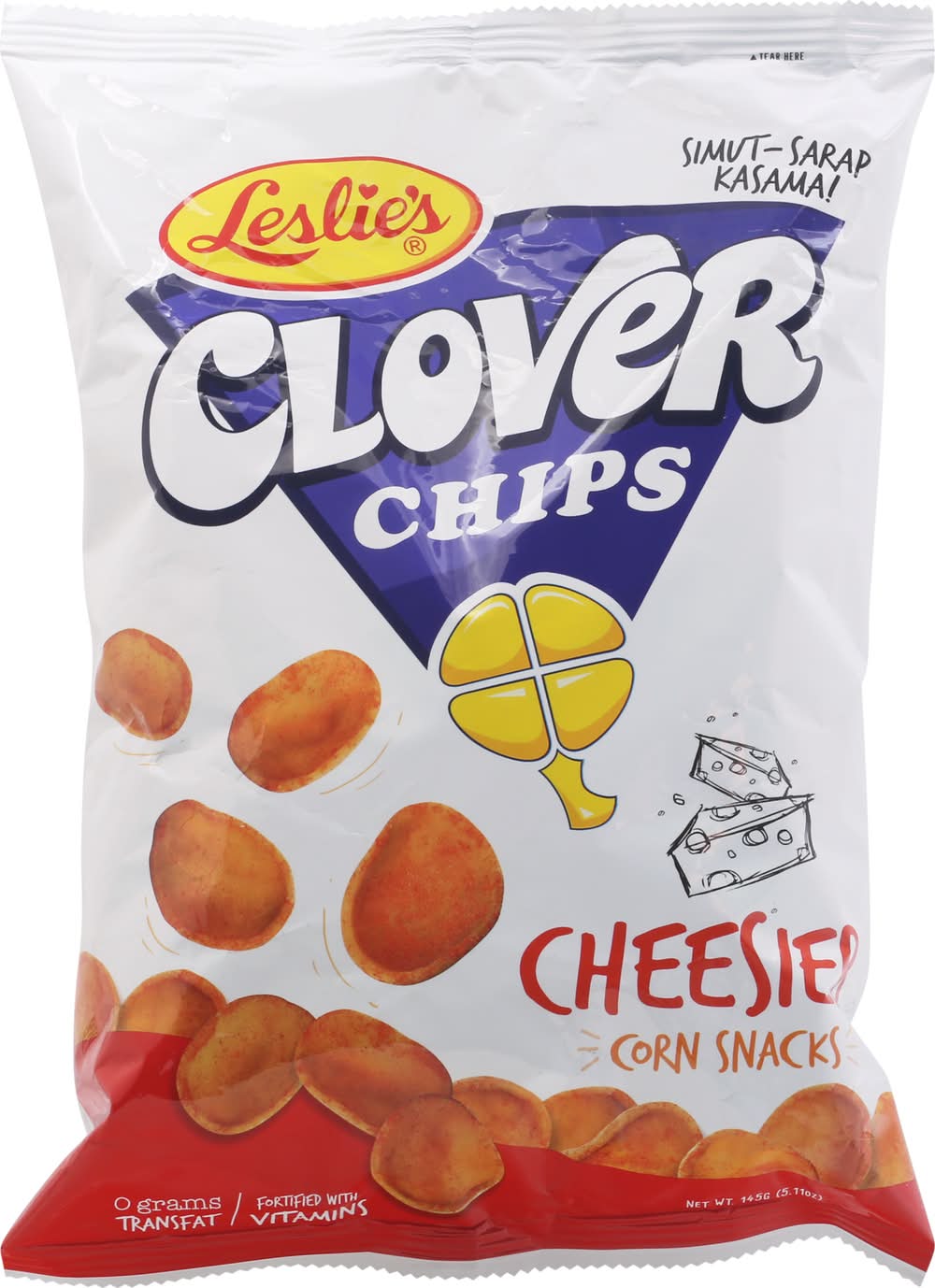 Leslie's Clover Chips Cheesier Corn Snacks (5.12 oz)