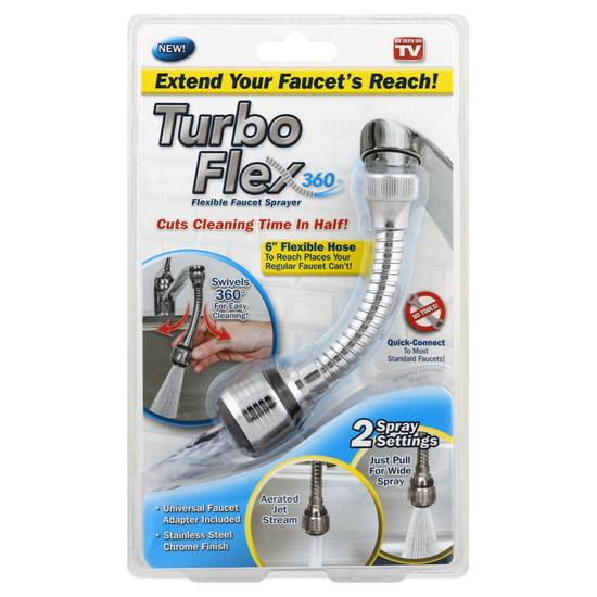 Turbo Flex Flexible Faucet Sprayer (1 ct)