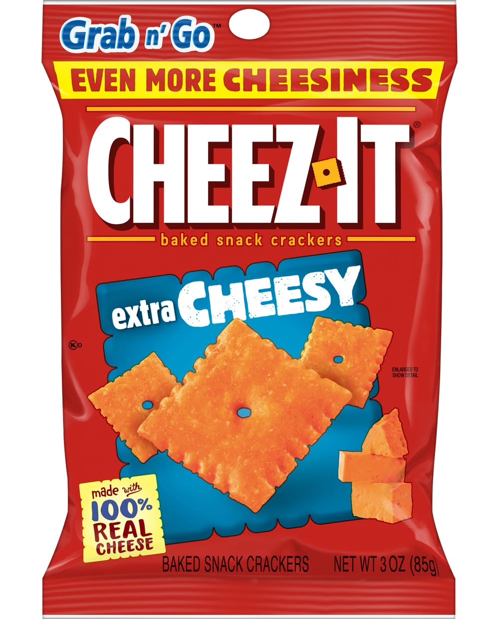Cheez-It Baked Snack Crackers, Cheesy (3 oz)