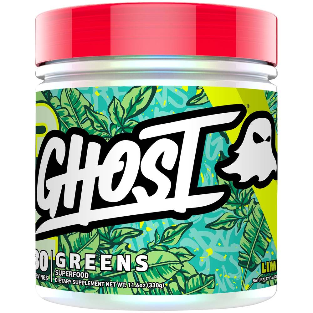 Ghost Greens Superfood Powder, Lime (11.6 oz)