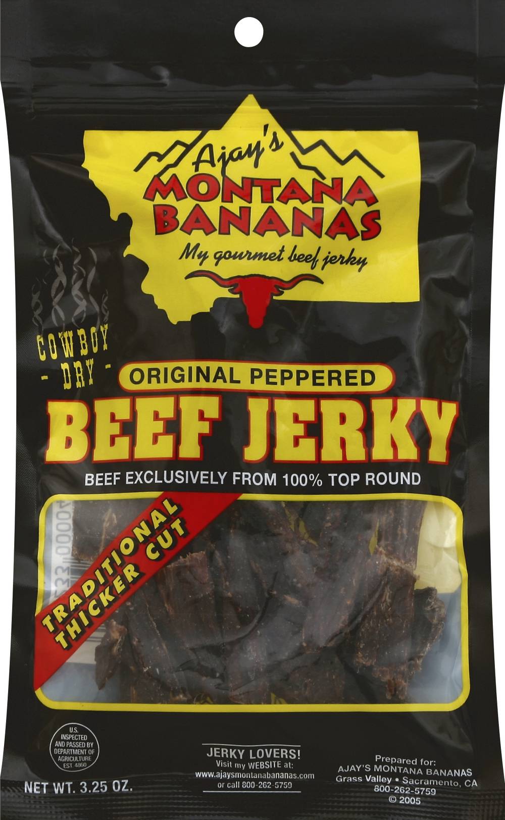 Ajay's Montana Bananas Beef Jerky (3.25 fl oz)