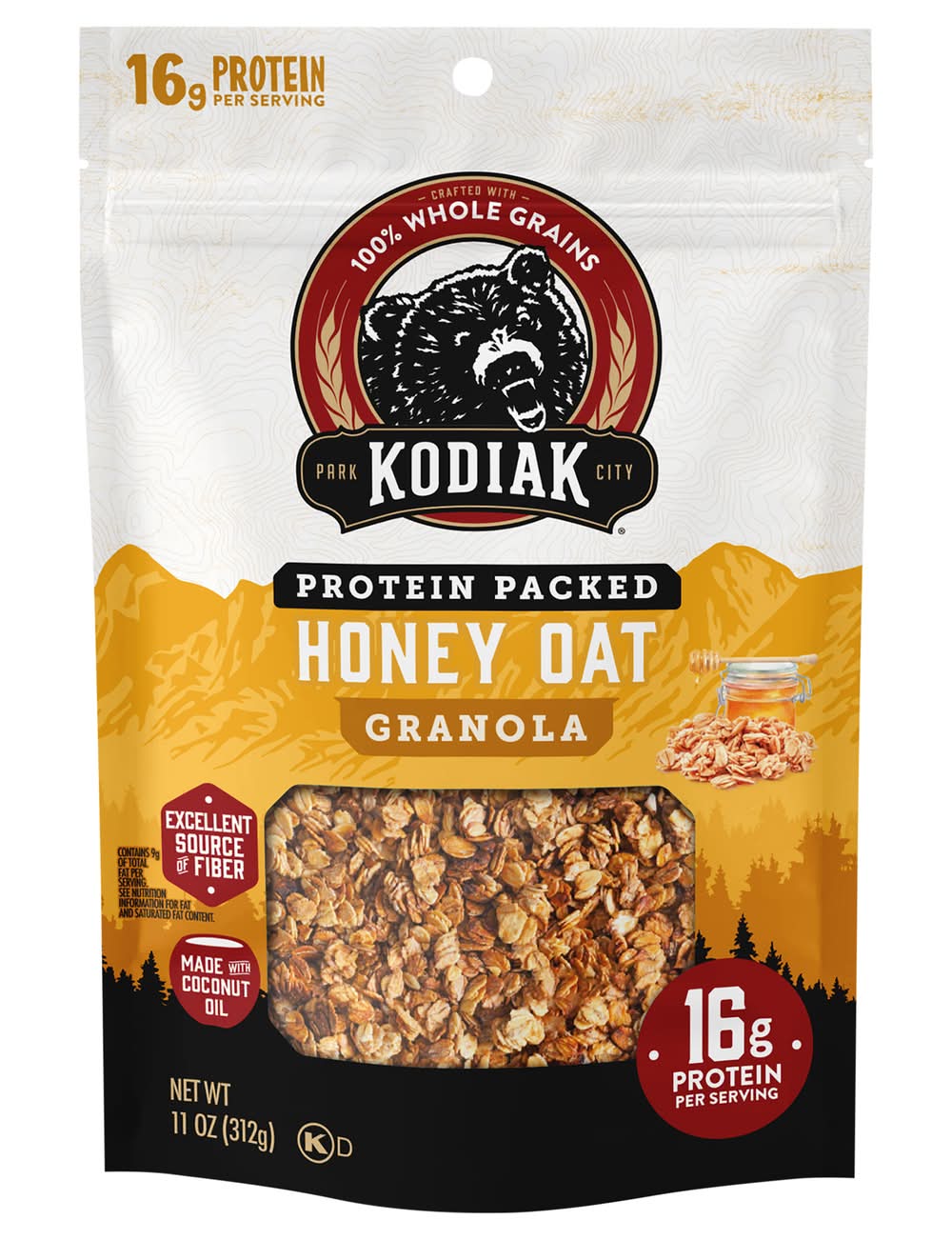 Kodiak Protein Packed Granola, Honey Oat (11 oz)