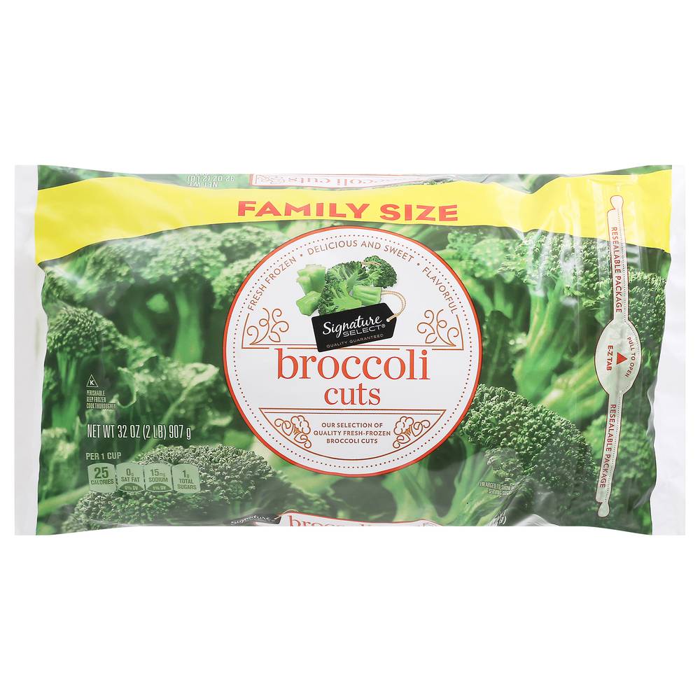 Signature Select Broccoli Cuts Family Size (2 lbs)