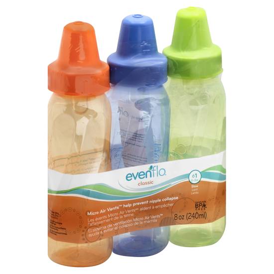 Evenflo Micro Air Vents Classic Bottles ( 3 ct )