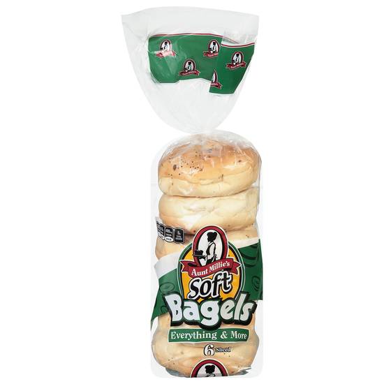 Aunt Millie's Soft Everything & More Bagels (6 ct)