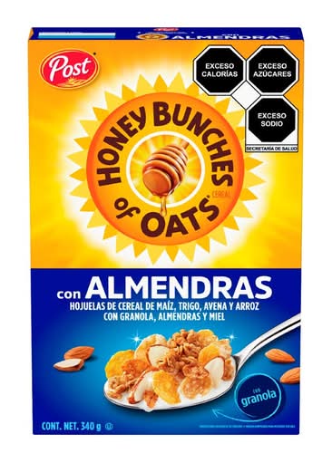 Honey Bunches Of Oats · Cereal multigrano con granola y almendras (340 g)