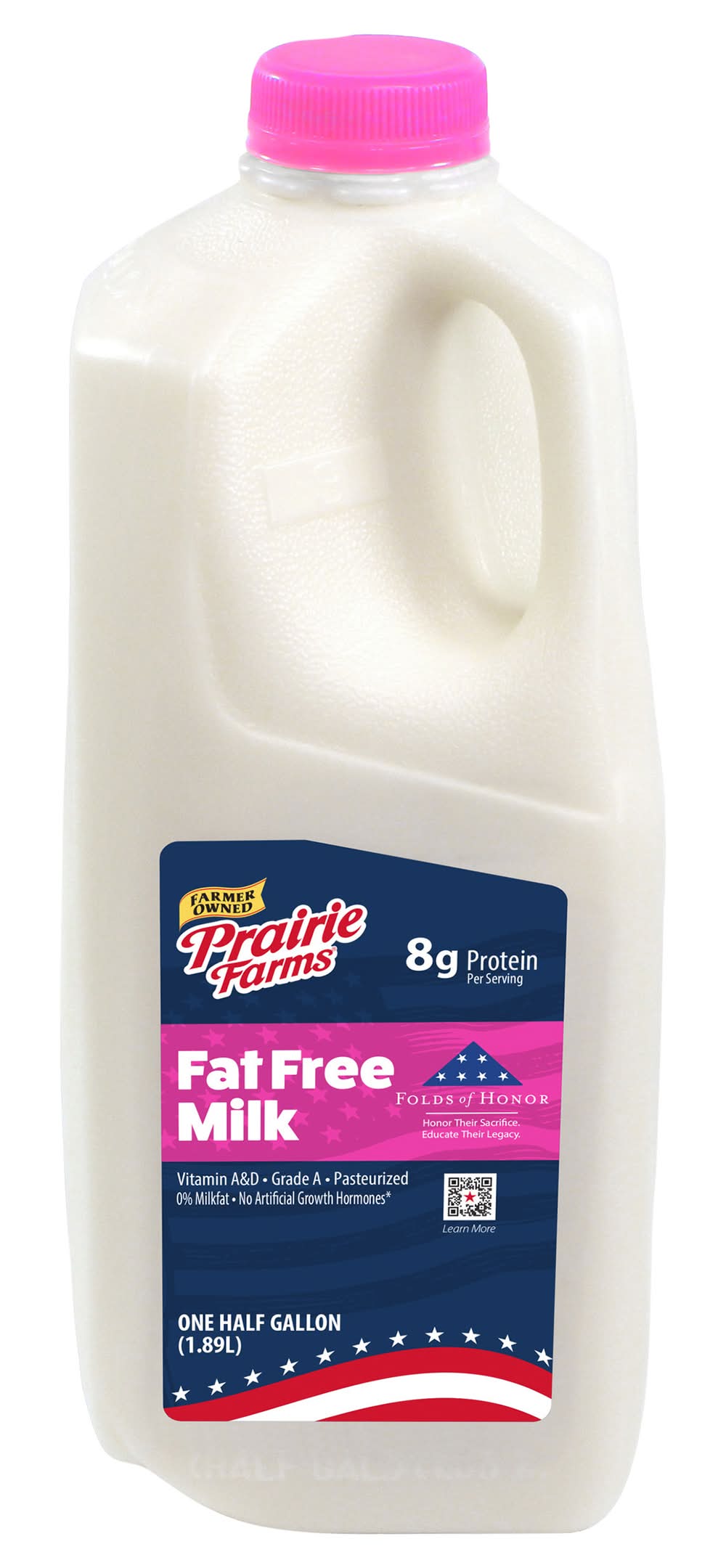 Prairie Farms Fat Free Milk (0.5 gal)