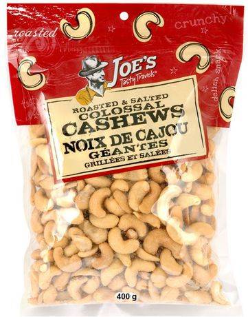 Joe's Tasty Travels Roasted & Salted Colossal Cashews (350 g)