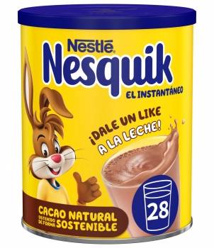 Cacao soluble instantáneo Nestlé Nesquik sin gluten 390 g.