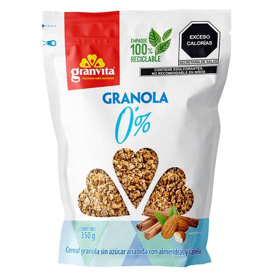 Granvita granola con almendras 0% azúcar