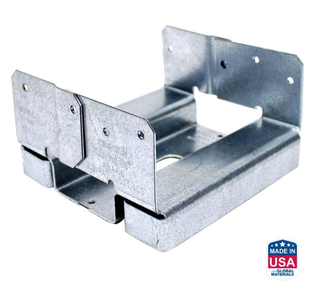 Simpson Strong-Tie Aba Zmax Galvanized Adjustable Standoff Post Base