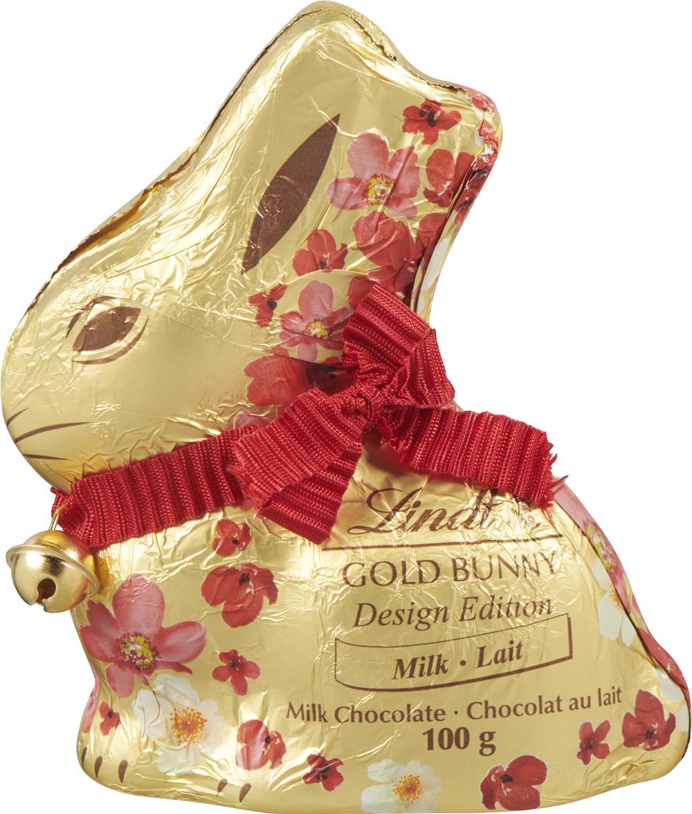 Lindt Gold Bunny Floral Design, Milk Chocolate (100 g)