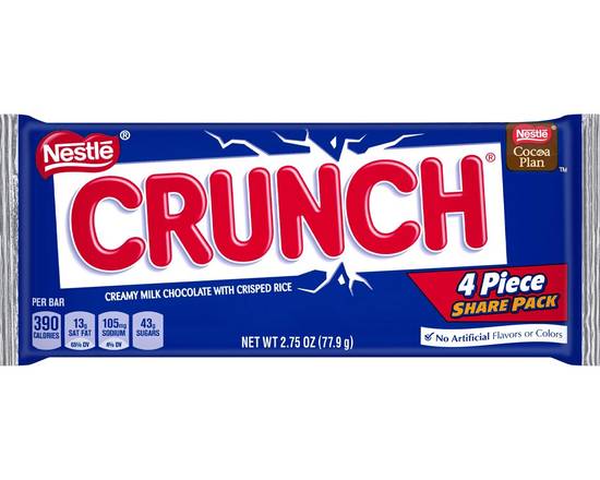 Order Nestle Crunch Bar King Size 3.2oz food online from Chevron Extramile store, Everett on bringmethat.com