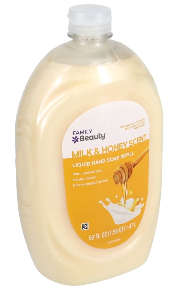 Family Beauty Liquid Hand Soap Refill, Milk & Honey (50 fl oz)