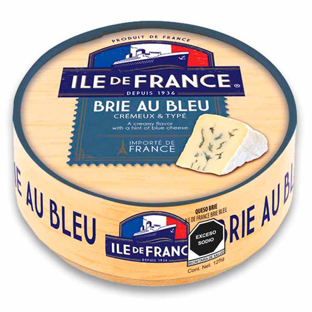 Ile de France · Queso brie au bleu (125 g)