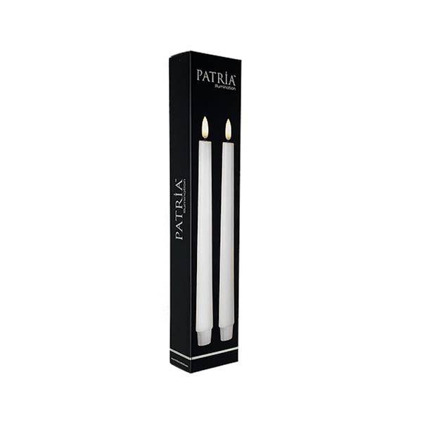 11" Patria LED Taper Set, White