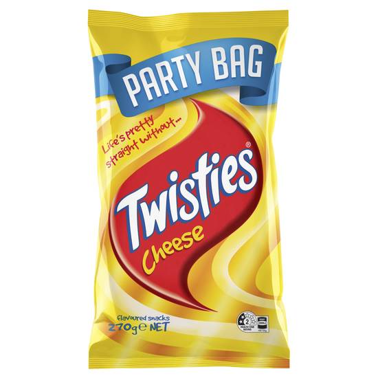 Twisties Cheese Party Size Bag Sharepack 270g
