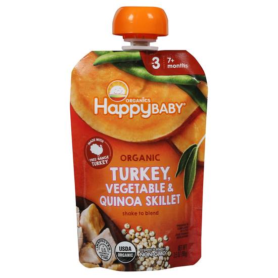 Happy Baby Turkey Vegetable & Quinoa Skillet 7+ Months Baby Food