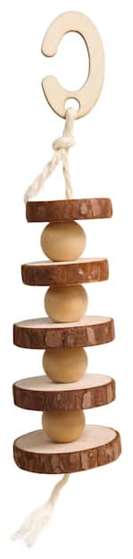 EveryYay Wooden Block Hanging Small Animal Chew Toy