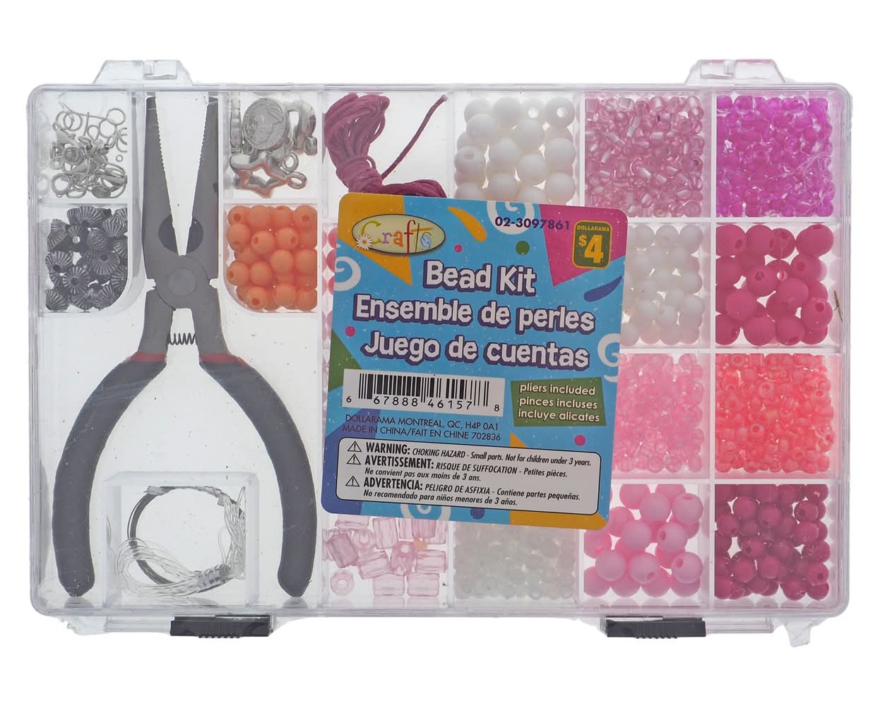 Dollarama Make Your Own Bead Jewelry Kit With Pliers