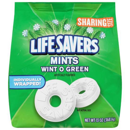 Life Savers Wint O Green Mints Sharing Size