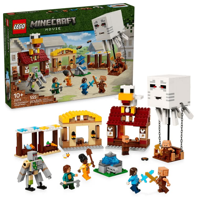 LEGO · Minecraft juego de construcción the ghast balloon village attack 21273
