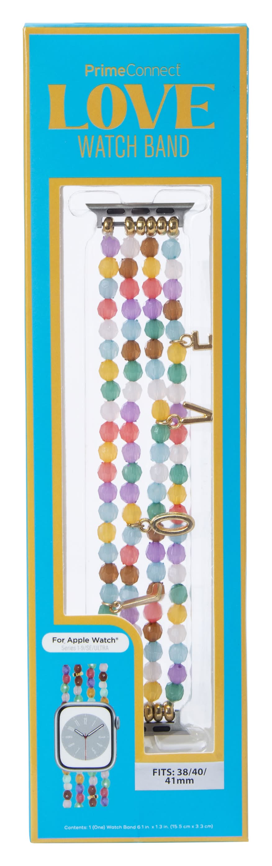 Beaded Charm Watchband For Apple Watch® Small Love Multi