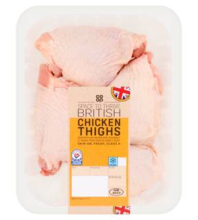Co-op British Fresh Chicken Thighs 600G