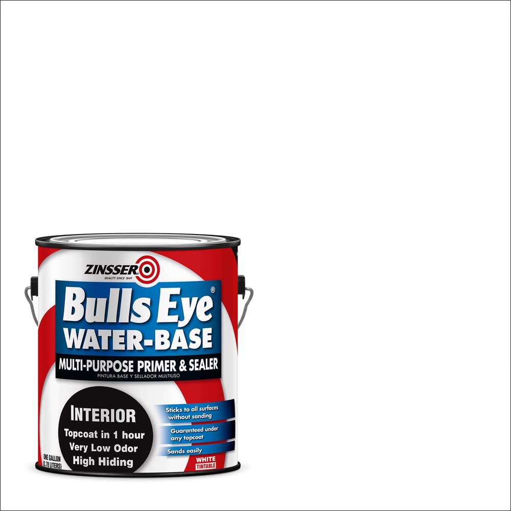 Zinsser Bulls Eye White Flat Primer And Sealer 1 Gal