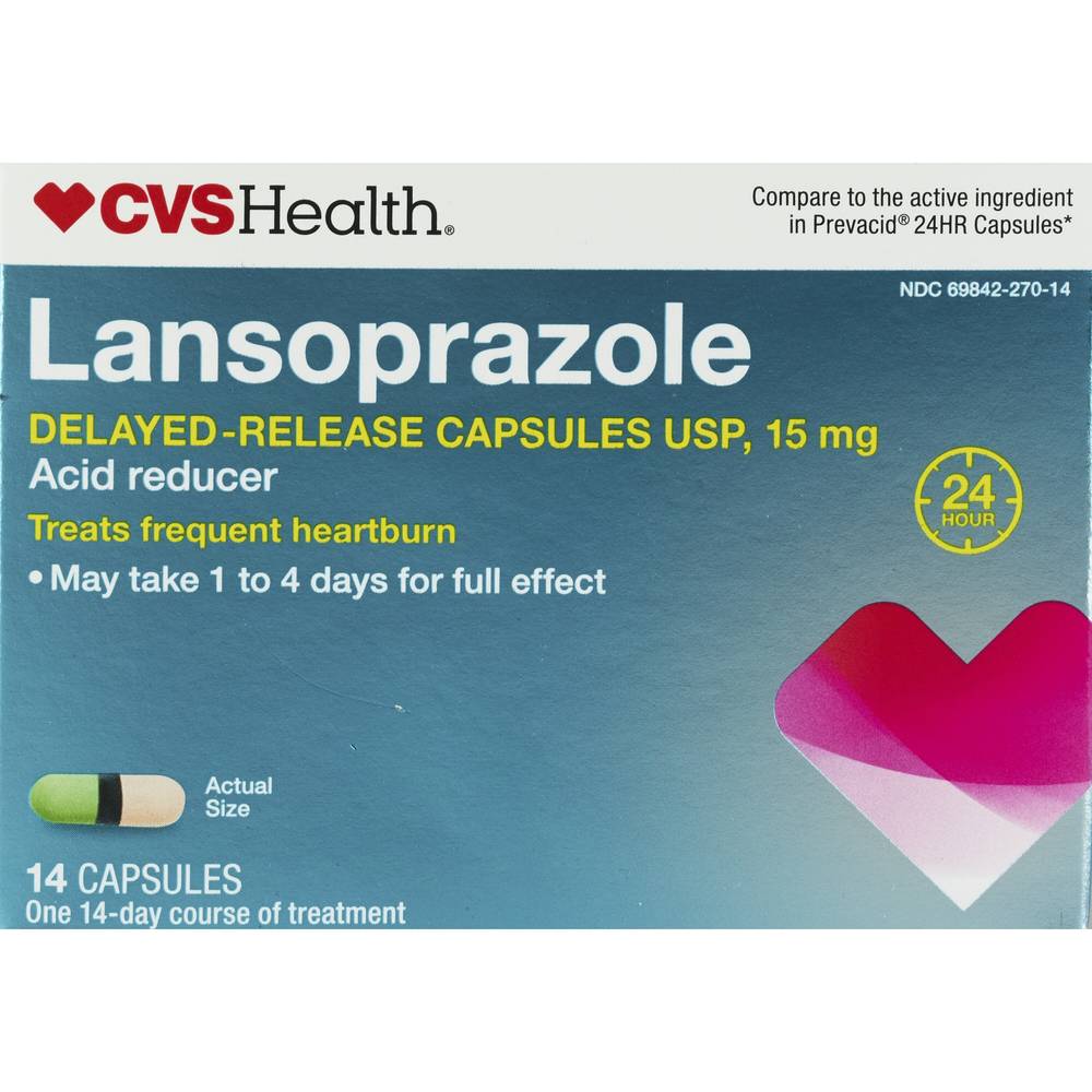CVS Health Delayed-Release Acid Reducer Tablets, 14 CT