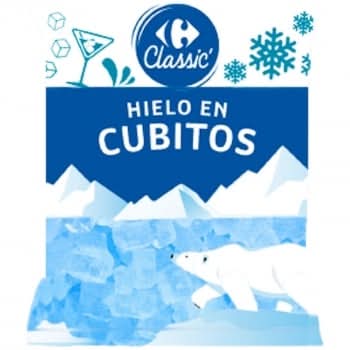 Hielo en cubitos · Carrefour Classic' (2 kg)