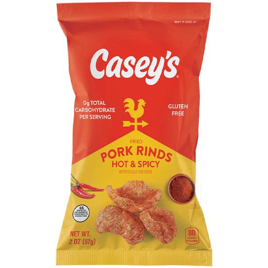 Casey's Hot & Spicy Pork Rinds 2oz