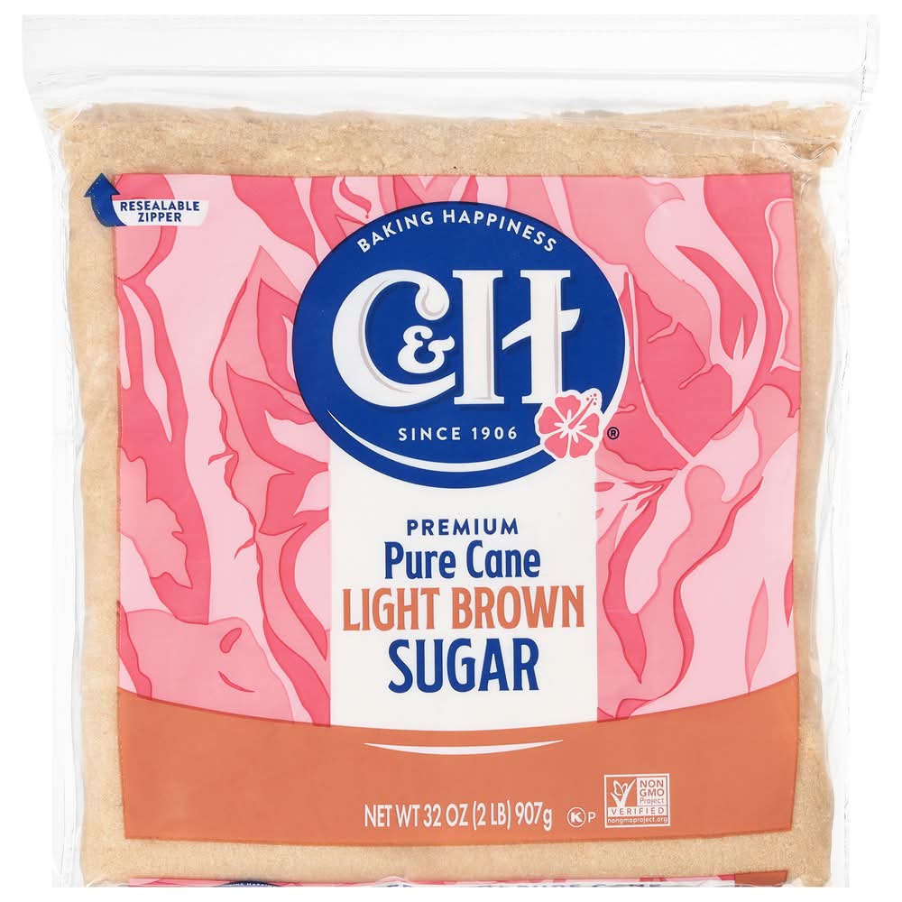 C&H Pure Cane Light Brown Sugar (32 oz)