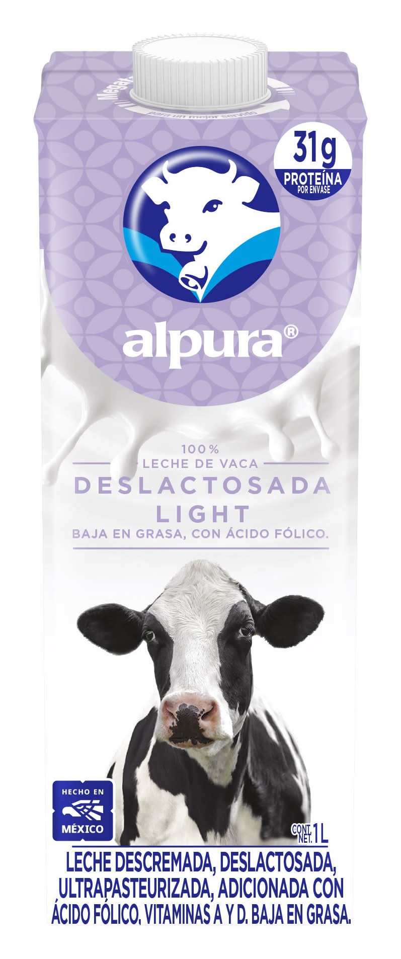 Alpura · Leche deslactosada light (1 L)