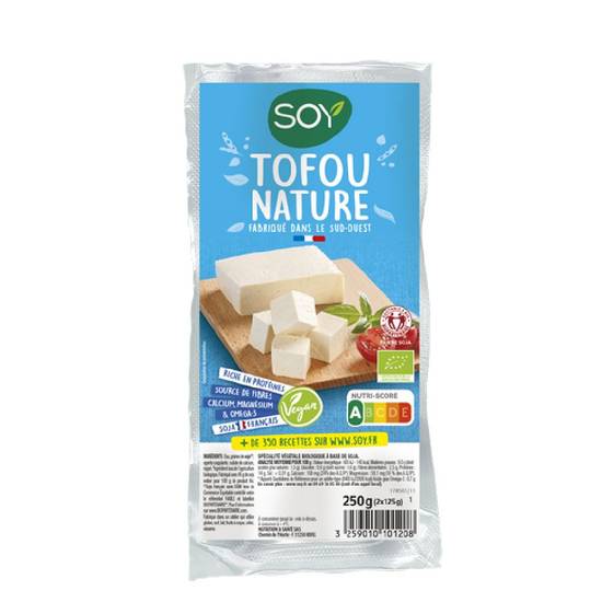 Tofu nature 2x125gr - SOY - BIO