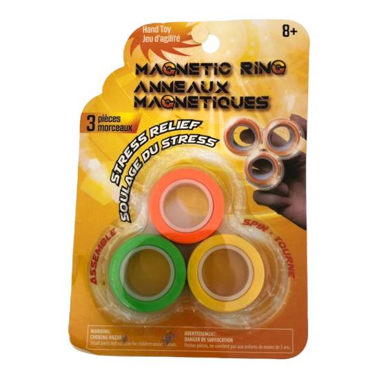Danawares Magnetic Rings Fidget Toy Ring (3 units)