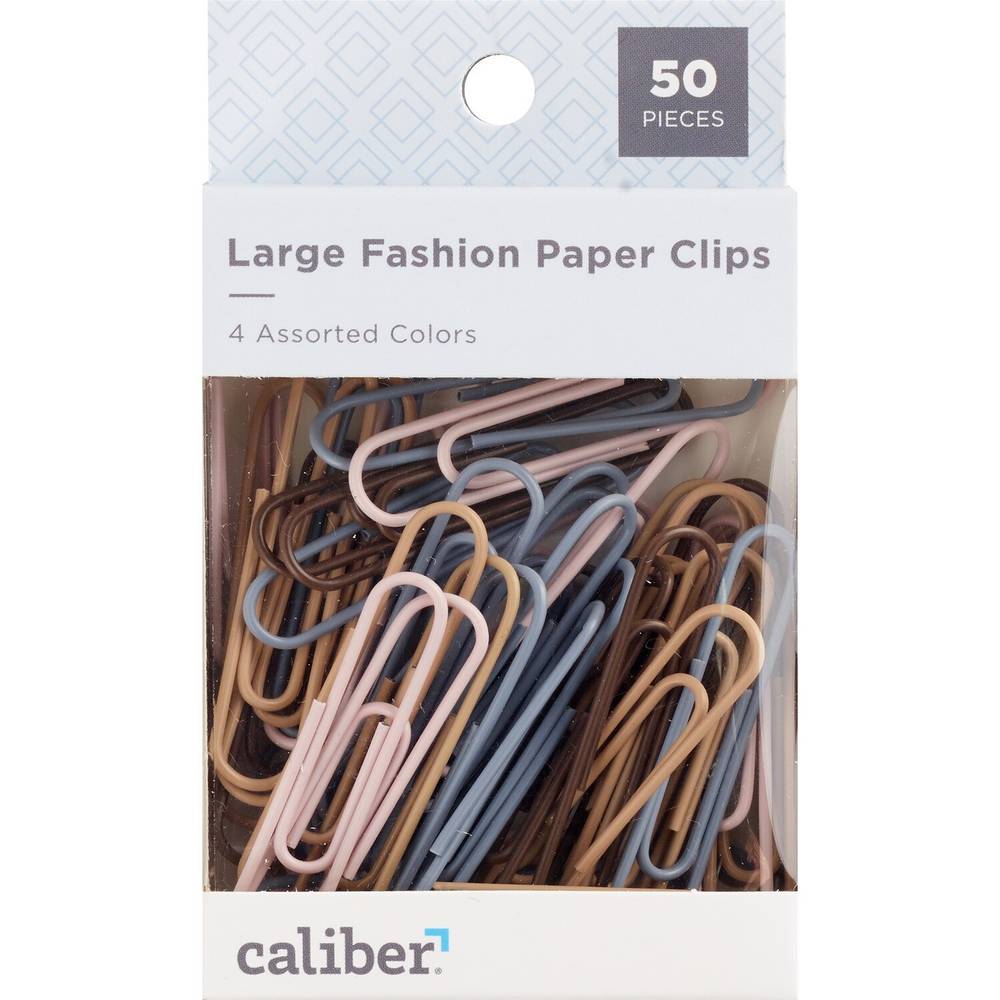 Caliber Large Paper Clips, 50 Ct