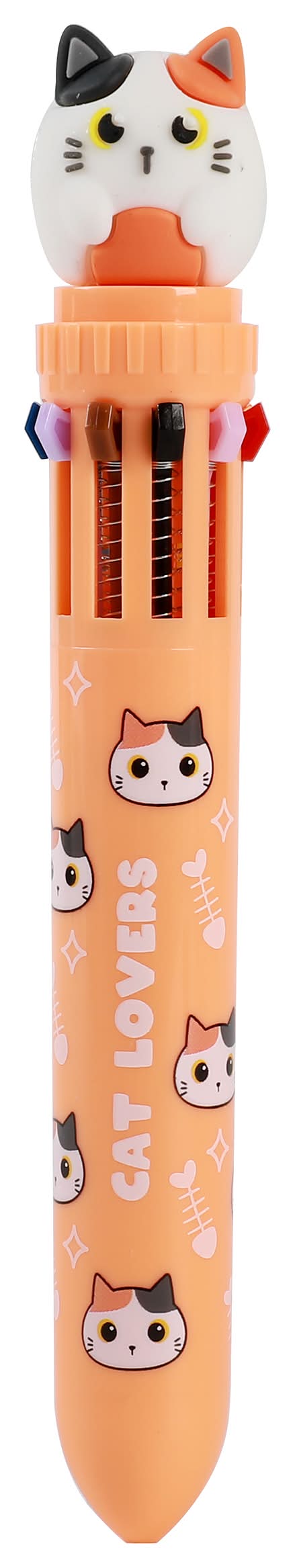 Caneta Multicolor - Gato