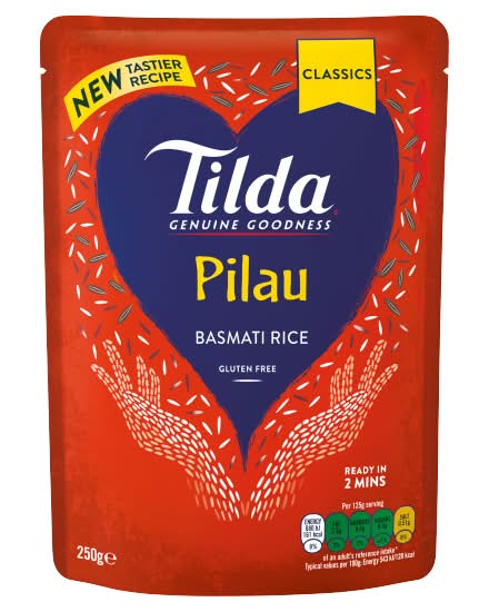 Tilda Classics Gluten Free Pilau Basmati Rice (250g)