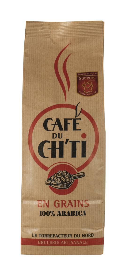 Café du Ch'ti - Café en grains 100% arabica (250 g)