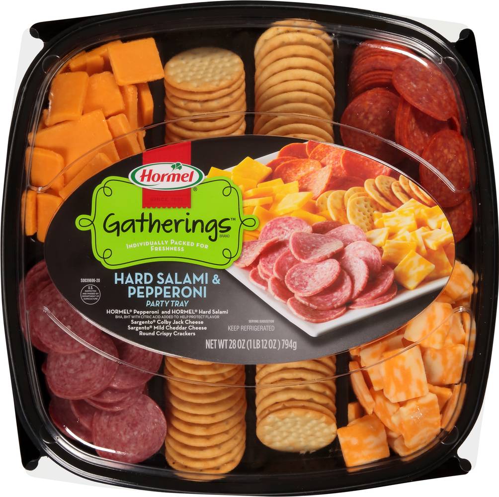 Hormel Gatherings Hard Salami & Pepperoni Party Tray (28 oz)