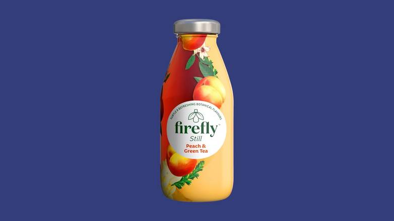 firefly peach & green tea (330ml)