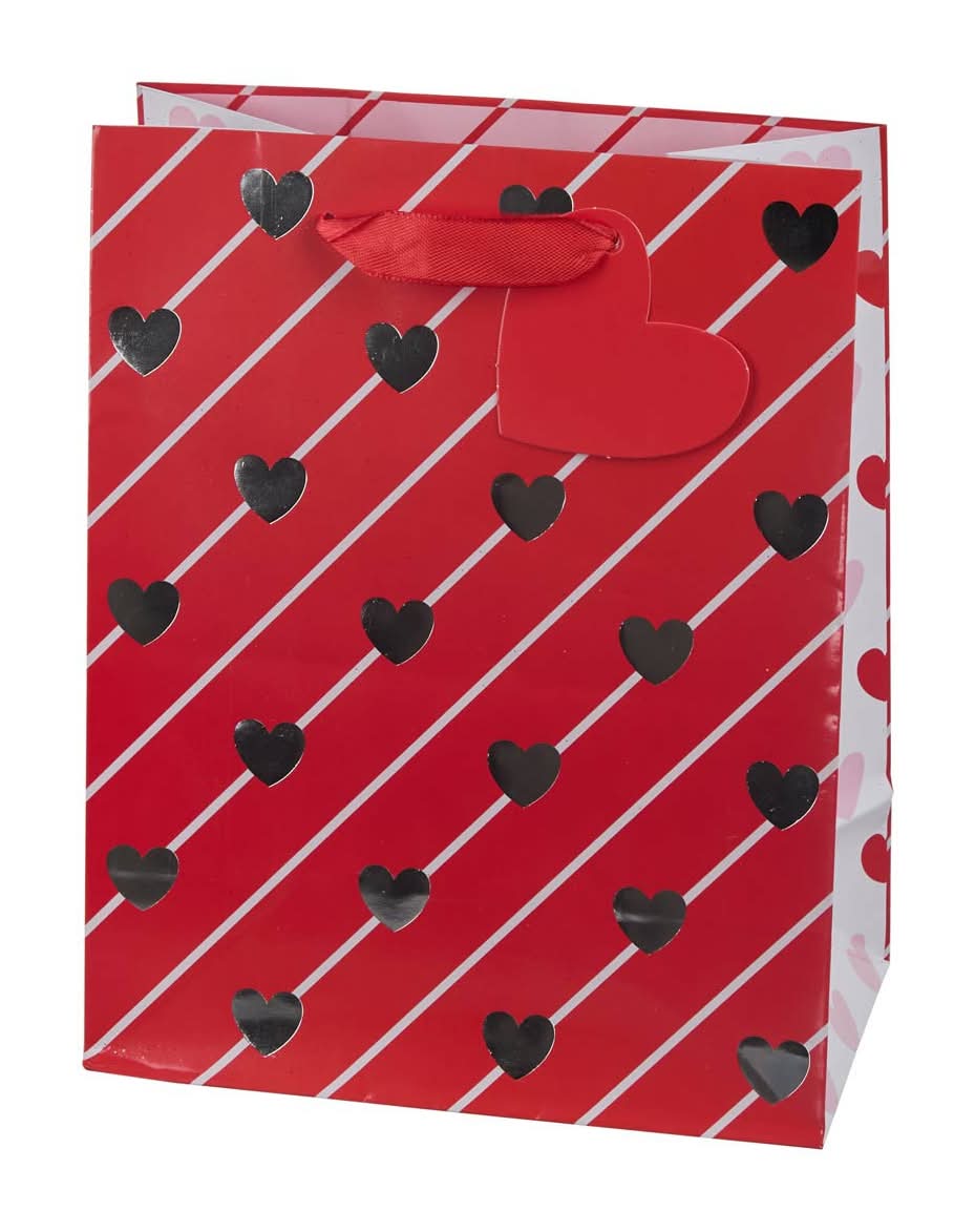 Valentine?S Day Embossed Gift Bag Medium 1 Ct Assorted