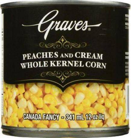 Graves Peaches and Cream Whole Kernel Corn (341 ml)