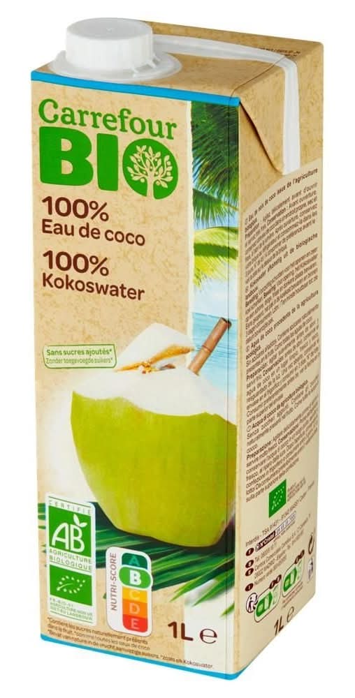 Carrefour Bio Ekologiczna woda kokosowa 1 l
