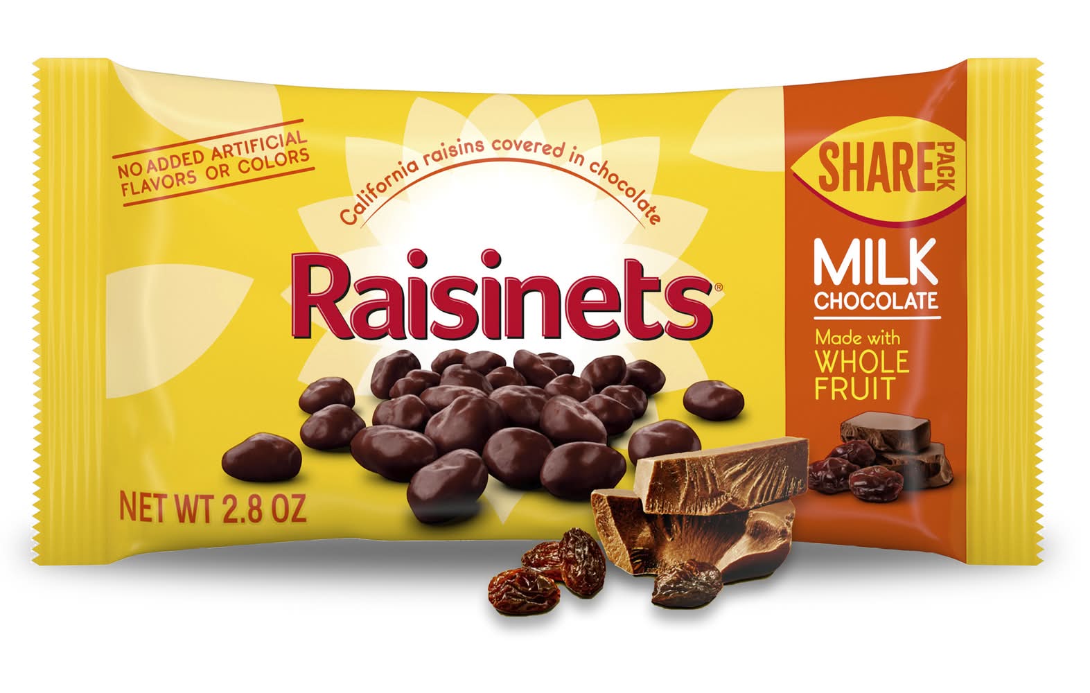 Raisinets Milk Chocolate Covered California Raisins Share pack (2.8 oz)