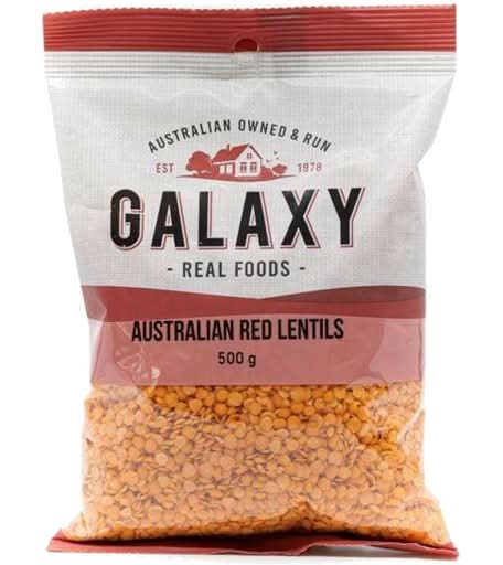 Galaxy Australian Red Lentils 500g